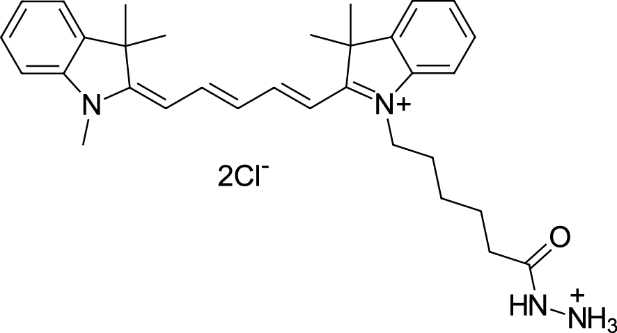 Cyanine5 hydrazide Chemical Structure