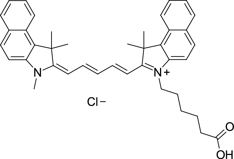 Cyanine5.5 carboxylic acid Chemical Structure