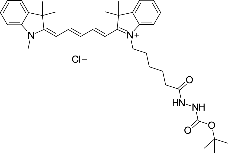 Cyanine5 Boc-hydrazide Chemical Structure
