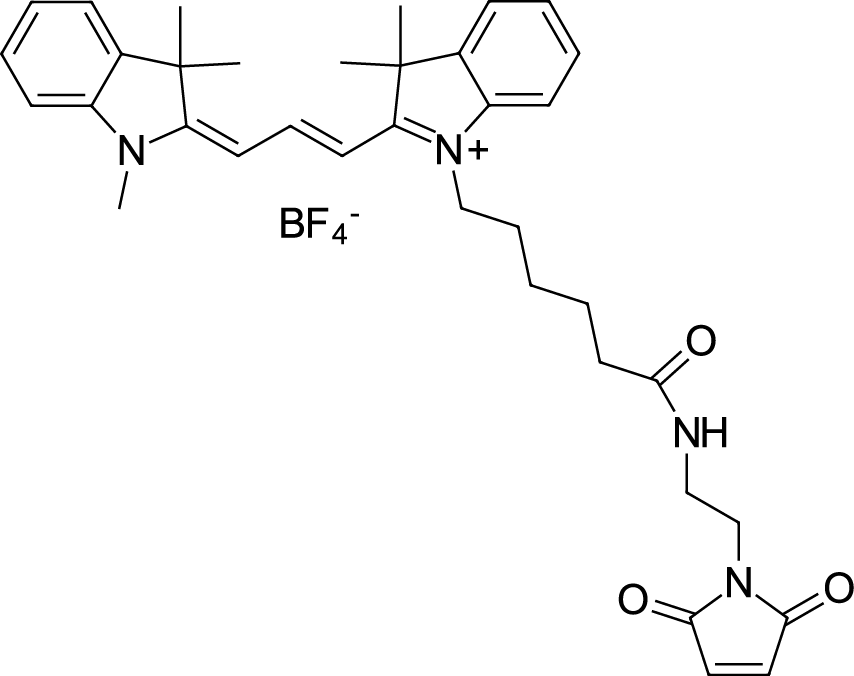 Cyanine3 maleimide Chemical Structure