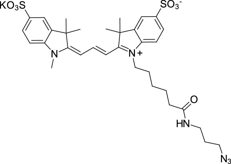Sulfo-Cyanine3 azide Chemical Structure