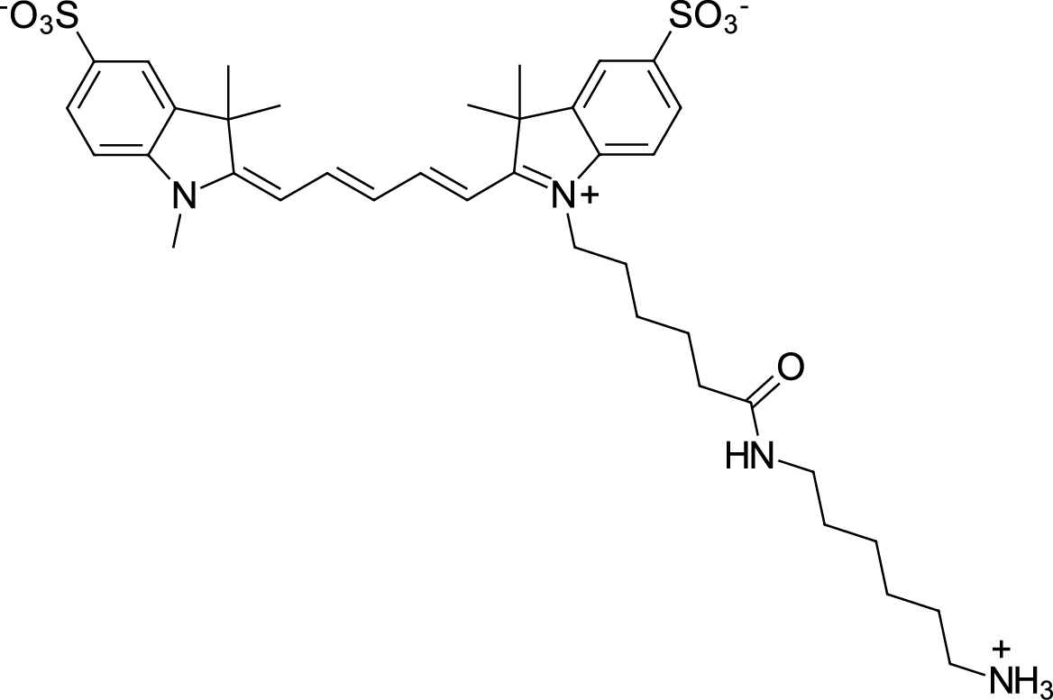 Sulfo-Cyanine5 amine Chemical Structure
