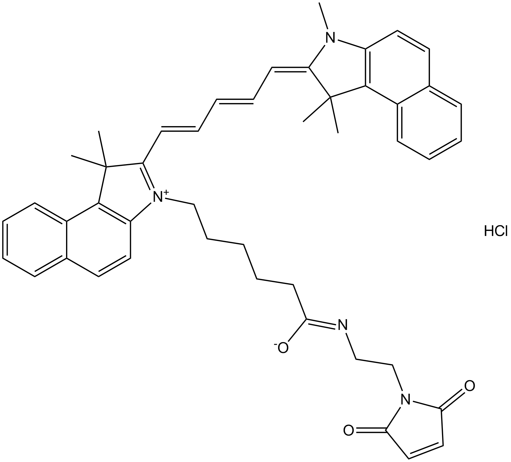 Cyanine5.5 maleimide Chemical Structure