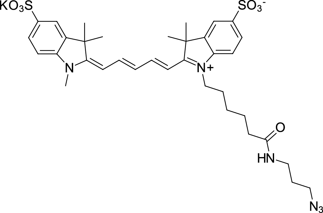 Sulfo-Cyanine5 azide Chemical Structure