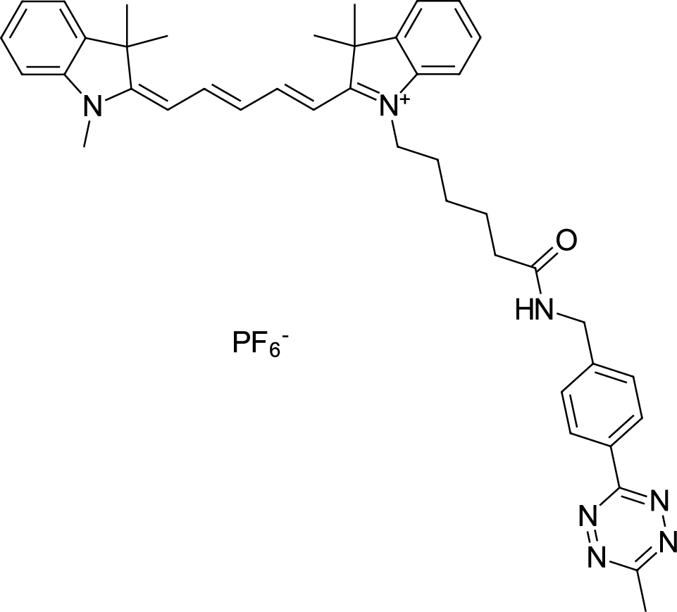 Cyanine5 tetrazine Chemical Structure