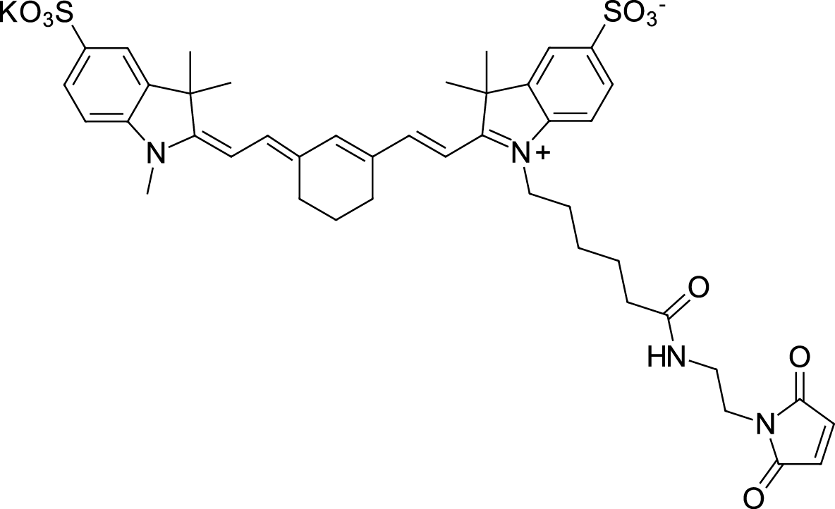 Sulfo-Cyanine7 maleimide Chemical Structure