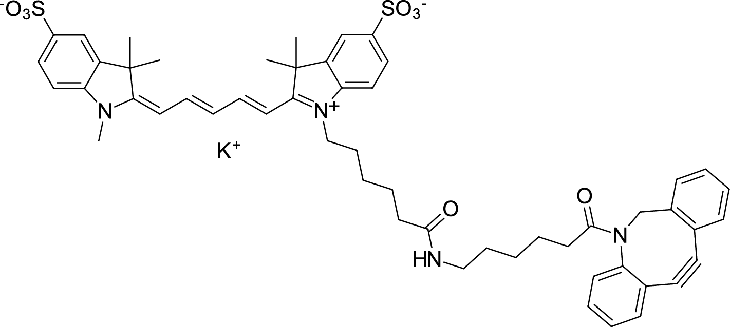 sulfo-Cyanine5 DBCO Chemical Structure