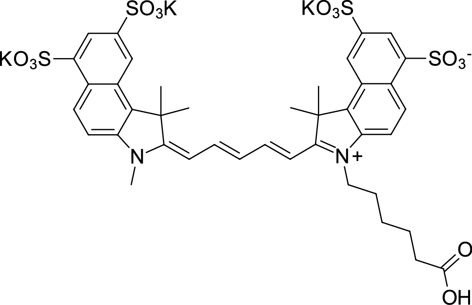 Sulfo-Cyanine5.5 carboxylic acid Chemical Structure