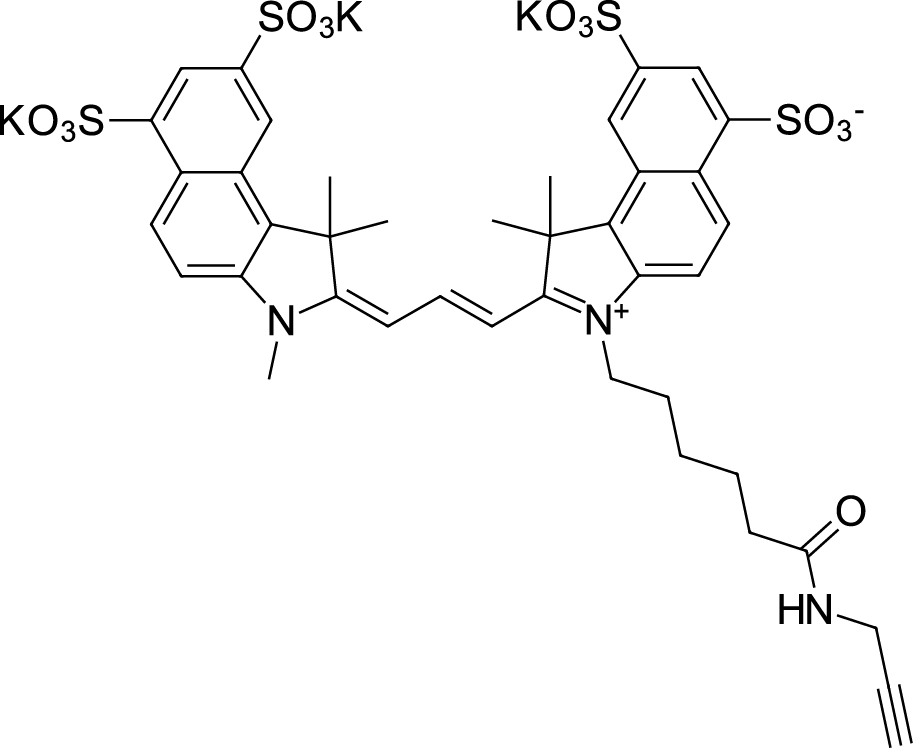 Sulfo-Cyanine3.5 alkyne Chemical Structure