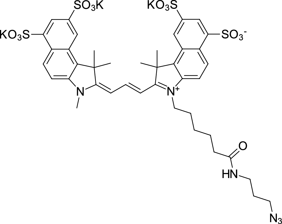 Sulfo-Cyanine3.5 azide Chemical Structure