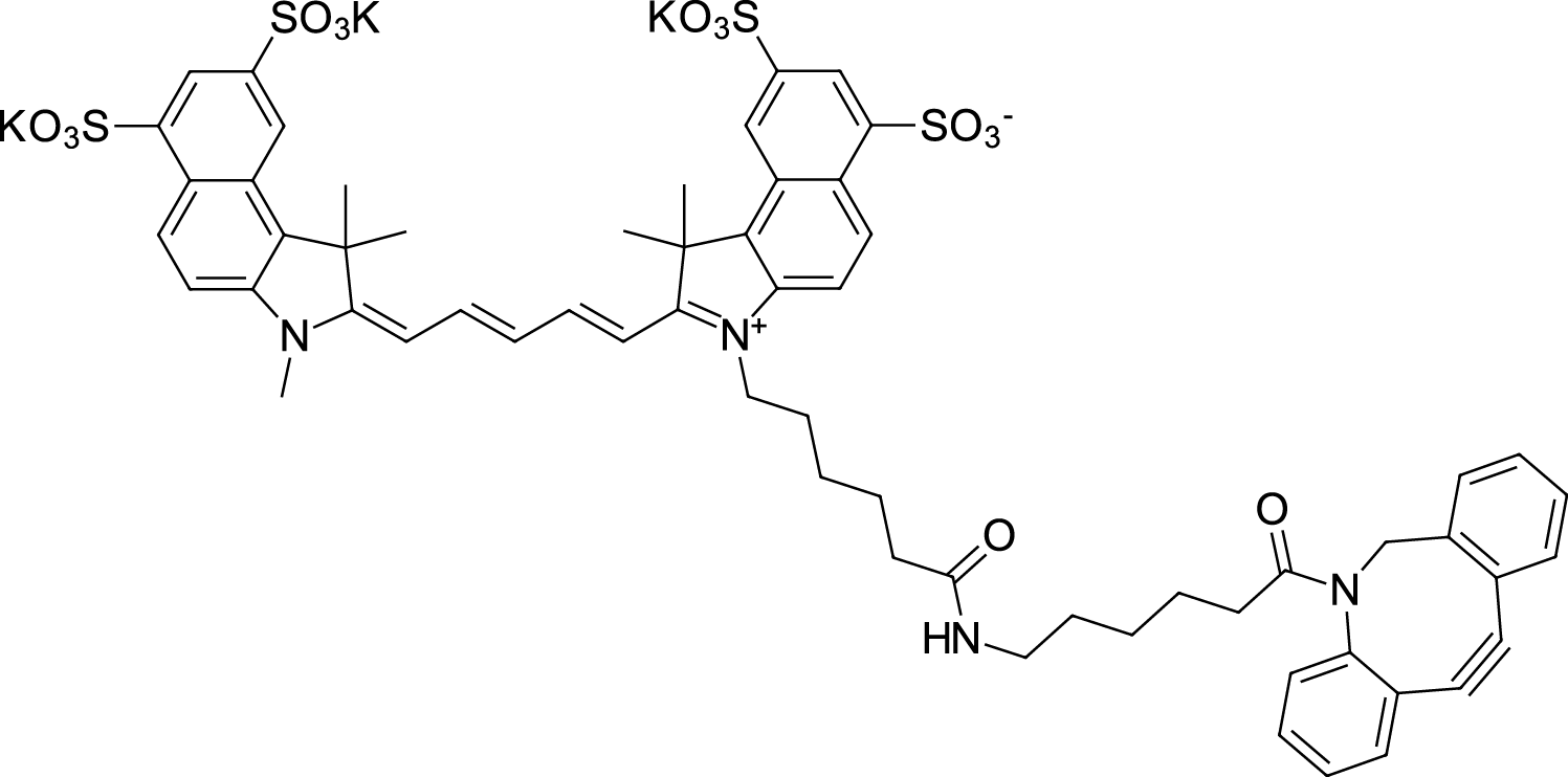 sulfo-Cyanine5.5 DBCO Chemical Structure