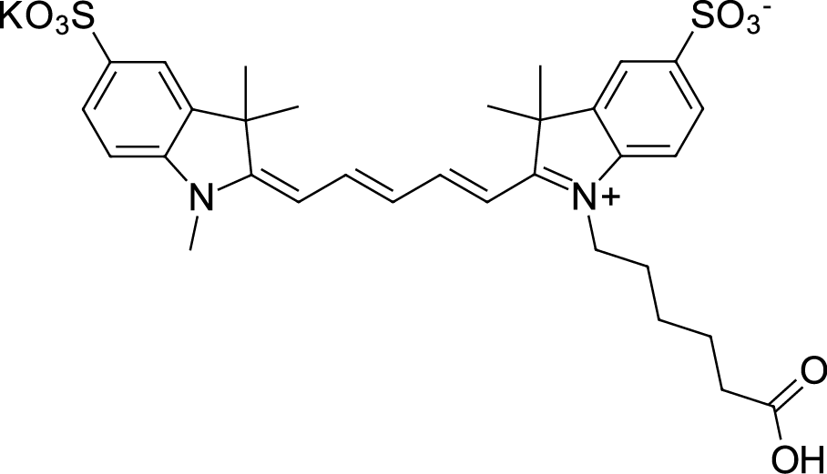 Sulfo-Cyanine5 carboxylic acid Chemical Structure