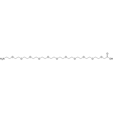Amino-PEG11-CH2COOH Chemical Structure