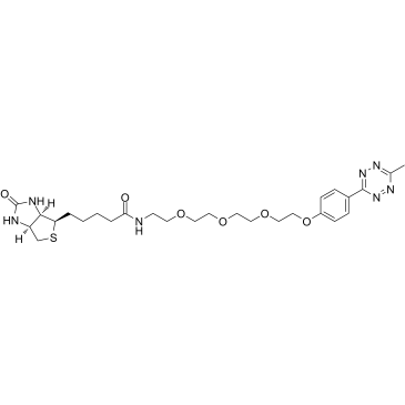 Biotin-PEG4-methyltetrazine Chemical Structure