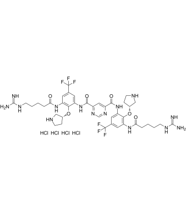 Brilacidin tetrahydrochloride Chemical Structure