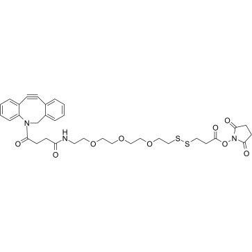 DBCO-PEG3-SS-NHS ester Chemical Structure
