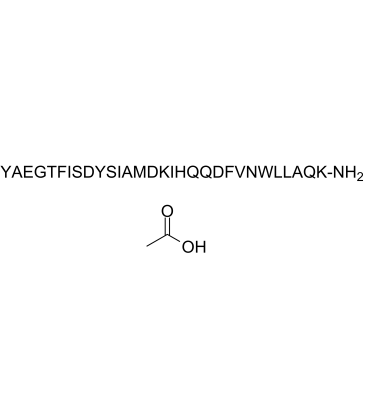 GIP (1-30) amide,Human acetate Chemical Structure