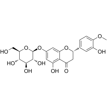 Hesperetin 7-O-glucoside Chemical Structure