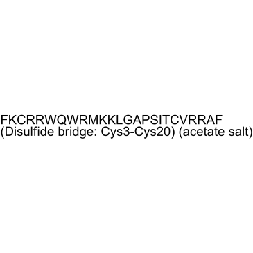 Lactoferrin (17-41) (acetate) Chemical Structure