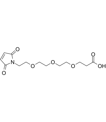 Maleimido-tri(ethylene glycol)-propionic acid Chemical Structure
