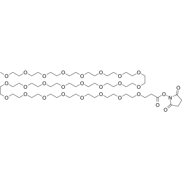 m-PEG24-NHS ester Chemical Structure
