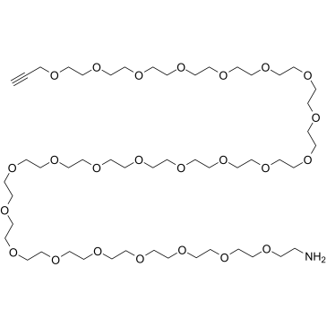 Propargyl-PEG24-amine Chemical Structure