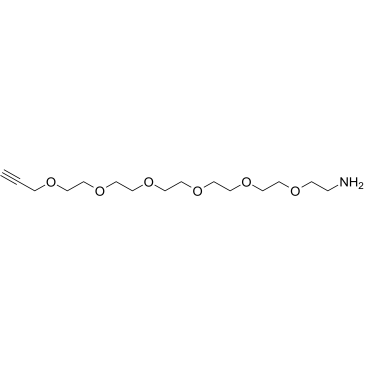 Propargyl-PEG6-NH2 Chemical Structure