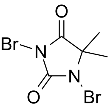 1,3-Dibromo-5,5-dimethylhydantoin Chemical Structure