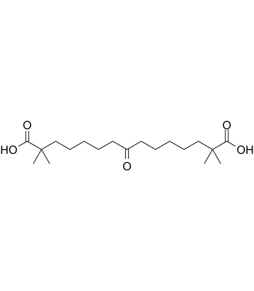 2,2,14,14-Tetramethyl-8-oxopentadecanedioic acid Chemical Structure