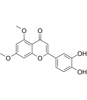 5,7-Dimethoxyluteolin Chemical Structure