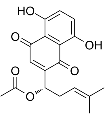 Acetylalkannin Chemical Structure