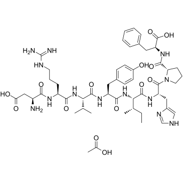 Angiotensin II human acetate Chemical Structure