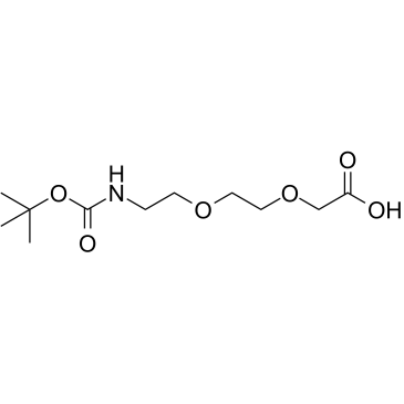Boc-NH-PEG2-CH2COOH Chemical Structure