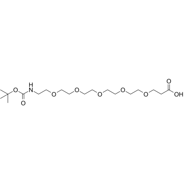 Boc-NH-PEG5-CH2CH2COOH Chemical Structure