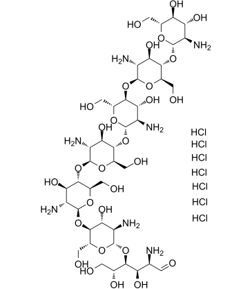 Chitoheptaose heptahydrochloride Chemical Structure