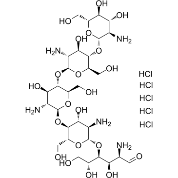 Chitopentaose pentahydrochloride Chemical Structure