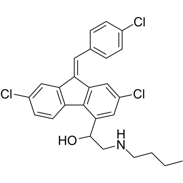 Desbutyl Lumefantrine Chemical Structure