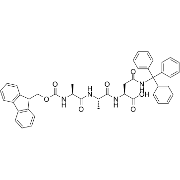 Fmoc-Ala-Ala-Asn(Trt)-OH Chemical Structure