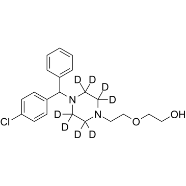 Hydroxyzine D8 Chemical Structure