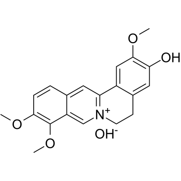 Jatrorrhizine hydroxide Chemical Structure