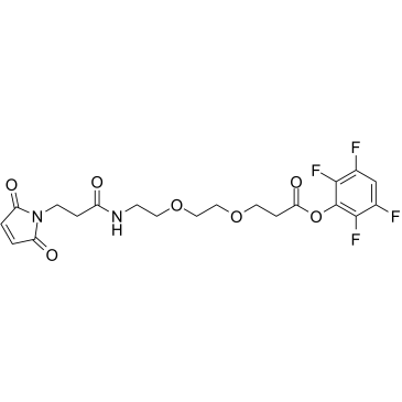 Mal-amido-PEG2-TFP ester Chemical Structure