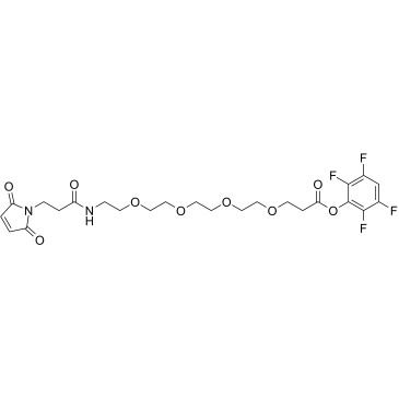 Mal-amido-PEG4-TFP ester Chemical Structure