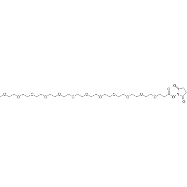 m-PEG12-NHS ester Chemical Structure