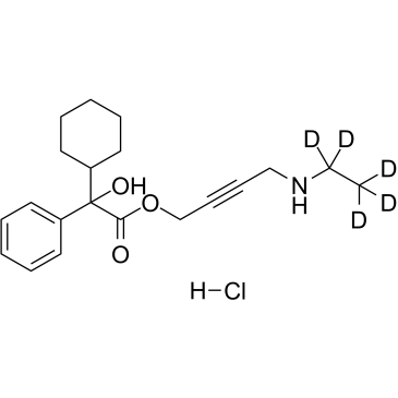 N-Desethyl Oxybutynin D5 hydrochloride Chemical Structure