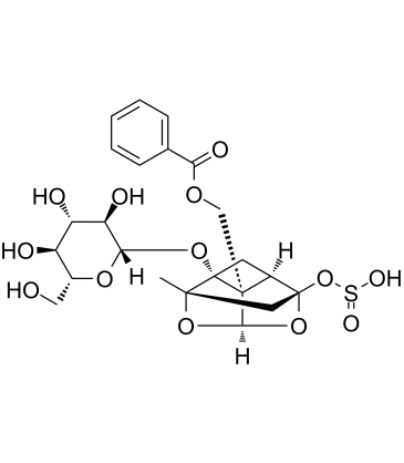 Paeoniflorin sulfite Chemical Structure