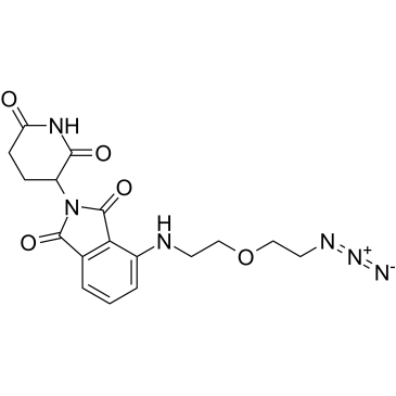Pomalidomide-PEG1-C2-N3 Chemical Structure