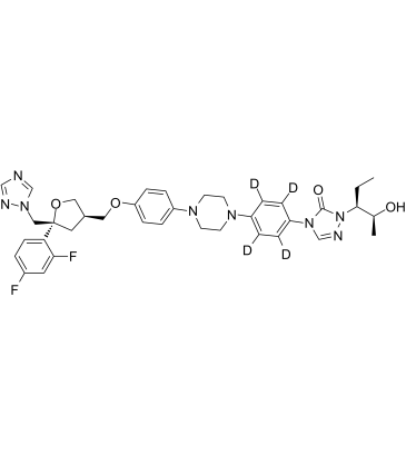 Posaconazole-D4 Chemical Structure