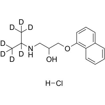 Propranolol D7 hydrochloride Chemical Structure