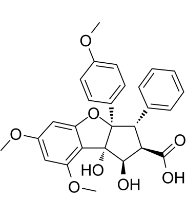 Rocagloic acid Chemical Structure