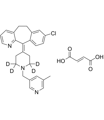 Rupatadine D4 fumarate Chemical Structure